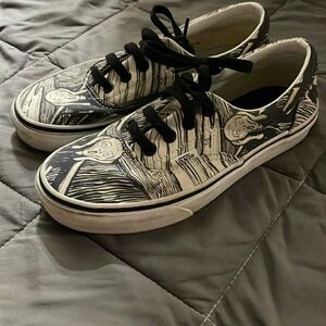 Vans Kids Black and White Art Sneakers